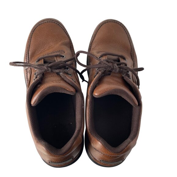 Rockport Mens Brown Leather Lace-Up Shoes Size 10M Durable Casual Footwear - Picture 6 of 11